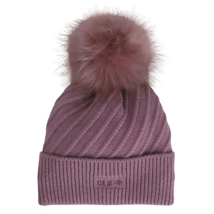 Calikids Soft Touch Knit Toque w. Fur Pom