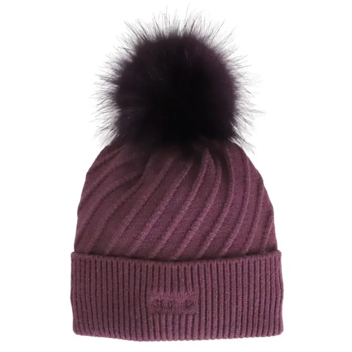 Calikids Soft Touch Knit Toque w. Fur Pom