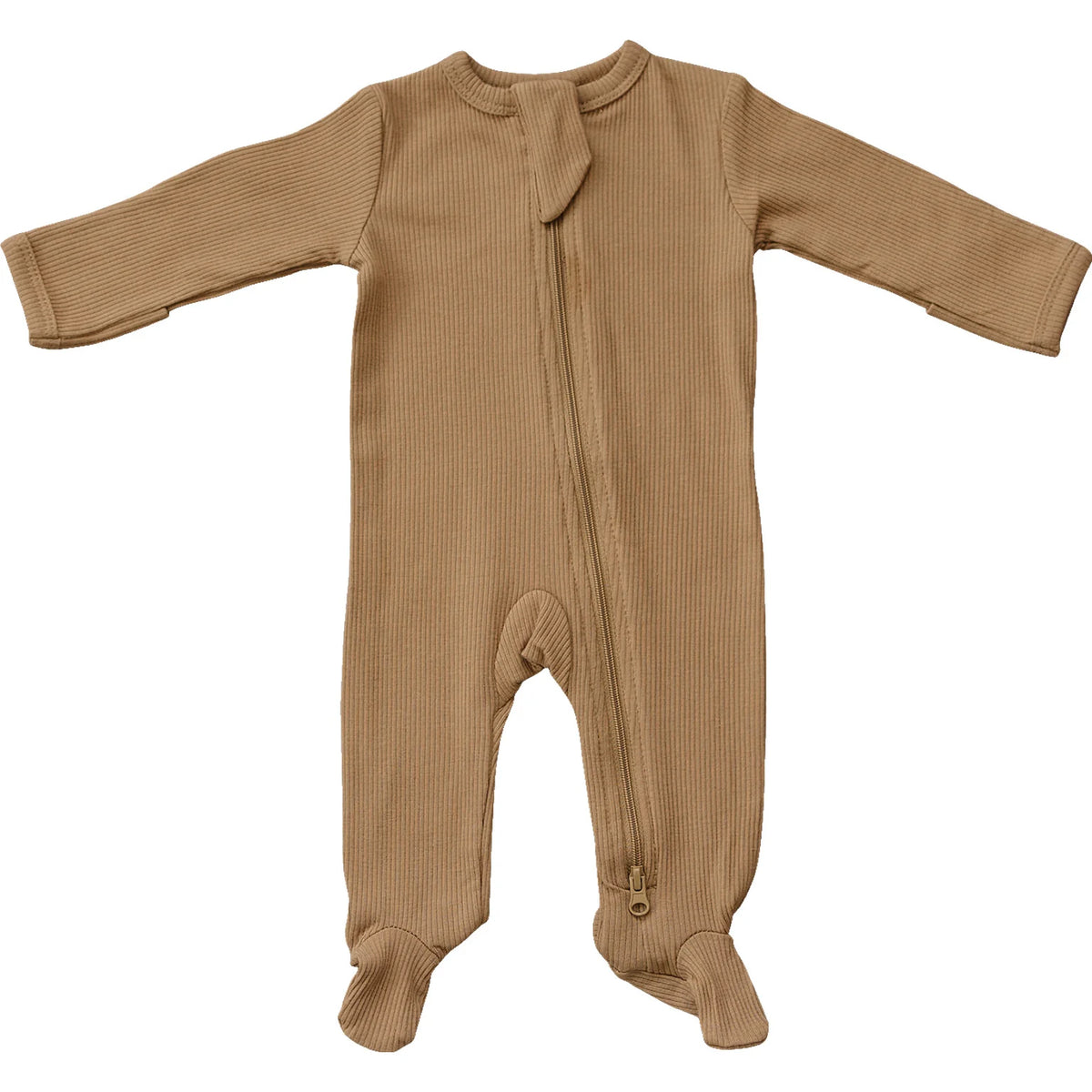 Mebie Baby Organic Ribbed Zipper Sleeper