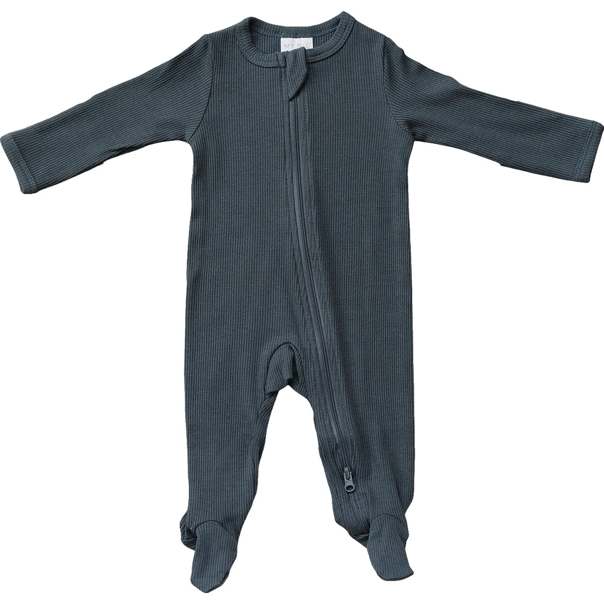 Mebie Baby Organic Ribbed Zipper Sleeper