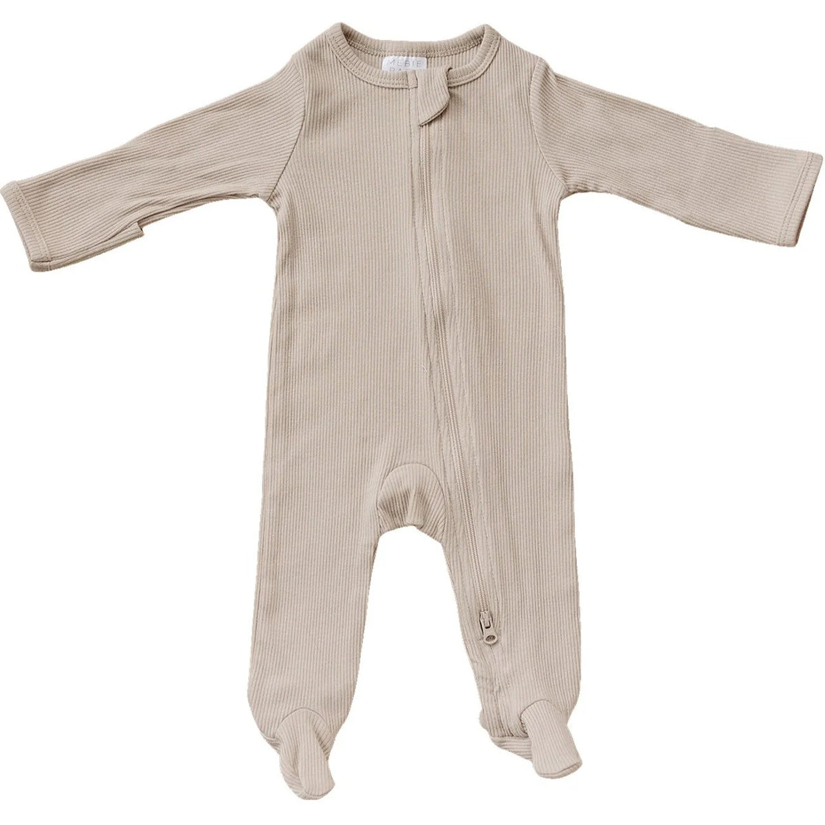 Mebie Baby Organic Ribbed Zipper Sleeper