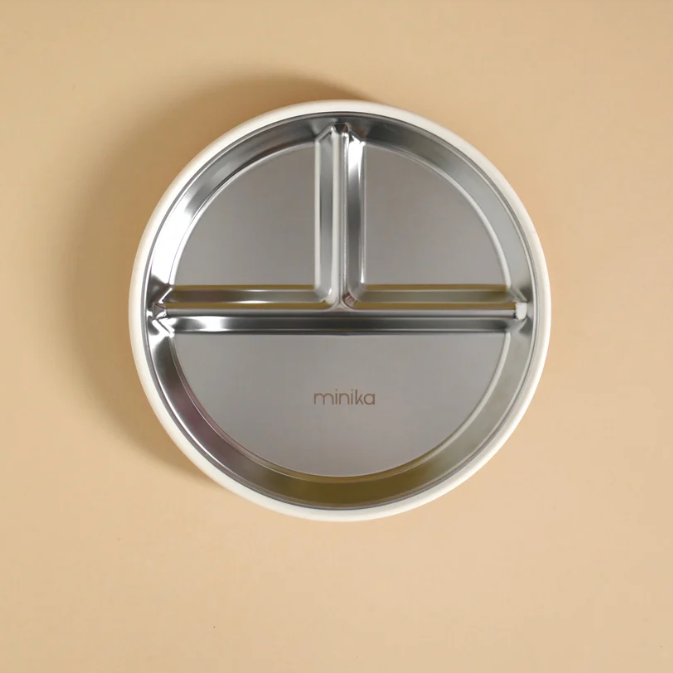 Minika Stainless & Silicone Suction Plate