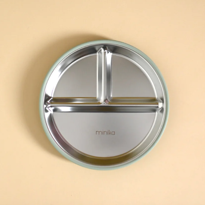 Minika Stainless & Silicone Suction Plate