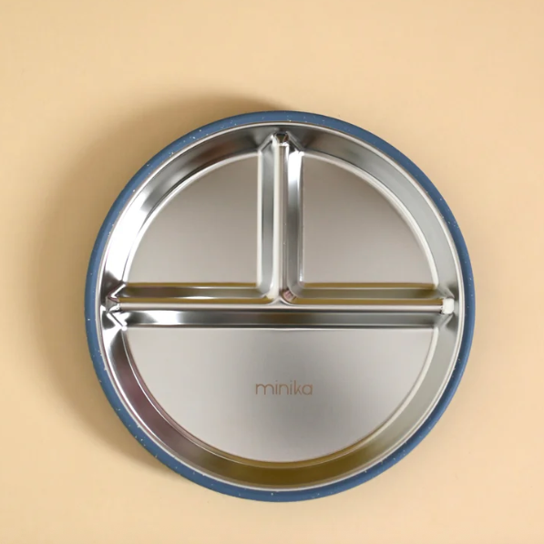 Minika Stainless & Silicone Suction Plate