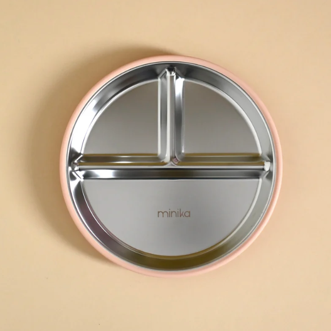 Minika Stainless & Silicone Suction Plate