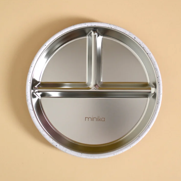 Minika Stainless & Silicone Suction Plate