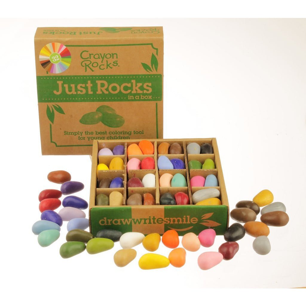 Crayon Rocks - Rocks in a Box 32 Colors/64 Crayons - Baby Laurel & Co.