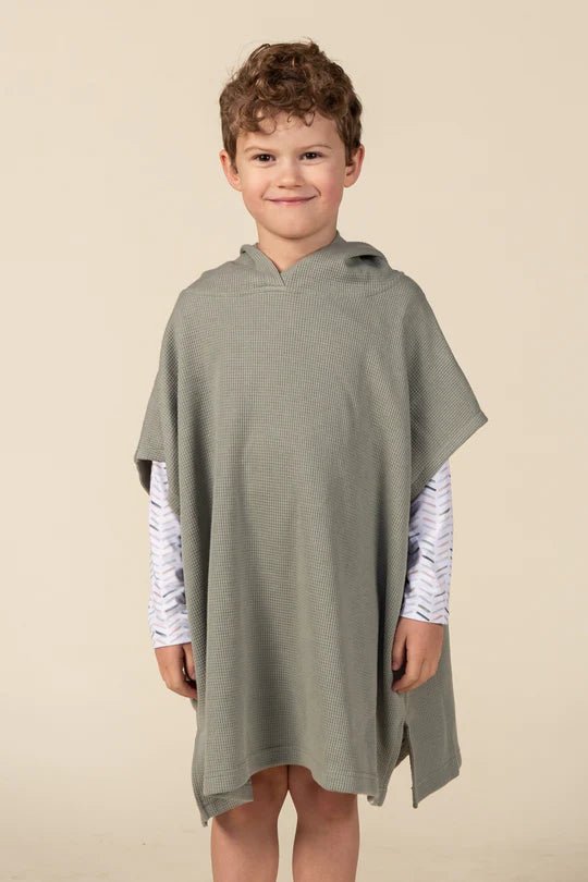 Current Tyed Waffle Beach Poncho - Baby Laurel & Co.