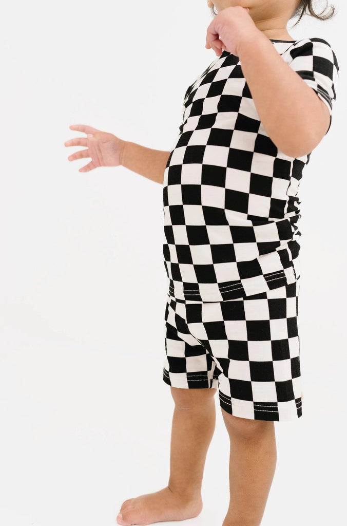 Little One Shop Bamboo Checkered Short Set - Baby Laurel & Co.