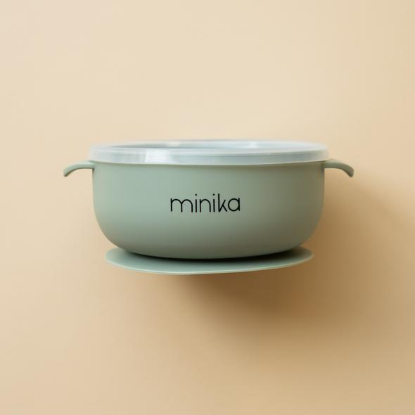 Minika Silicone Bowls with Lids - Baby Laurel & Co.