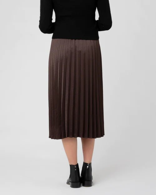 Ripe Maternity Satin Pleat Skirt - Baby Laurel & Co.