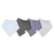 Copper Pearl Bandana Bib 4-Pack Set