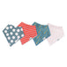 Copper Pearl Bandana Bib 4-Pack Set
