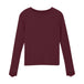 Creamie Ribbed Tencel Long Sleeve Tee