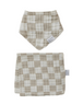 Mebie Baby Muslin Burp Cloth + Bib Set