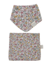 Mebie Baby Muslin Burp Cloth + Bib Set