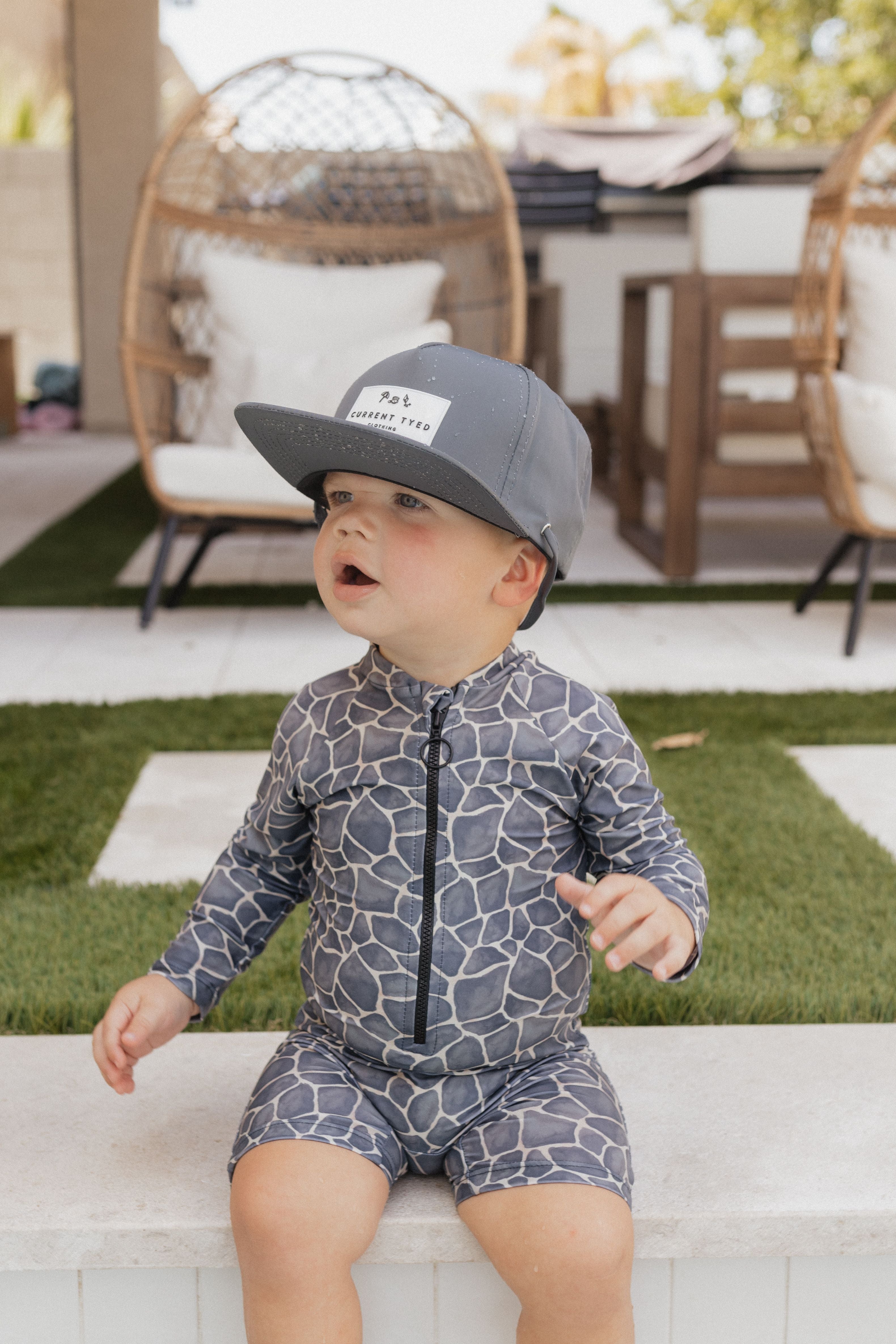 Current Tyed Made for Shae'd Waterproof Snapback Hats (White Patch) –  Baby Laurel & Co.