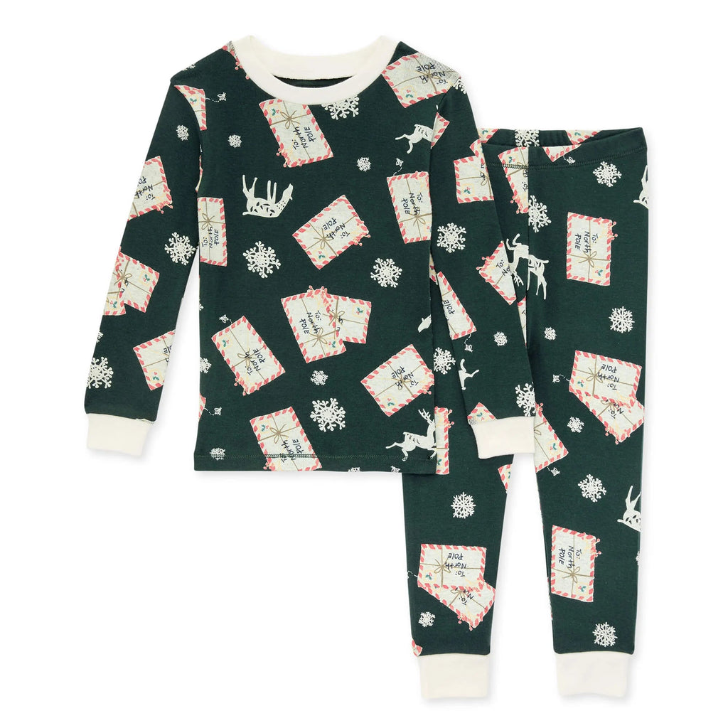 Burt's Bees Baby Kids Pajamas- Letters to Santa - Baby Laurel & Co.