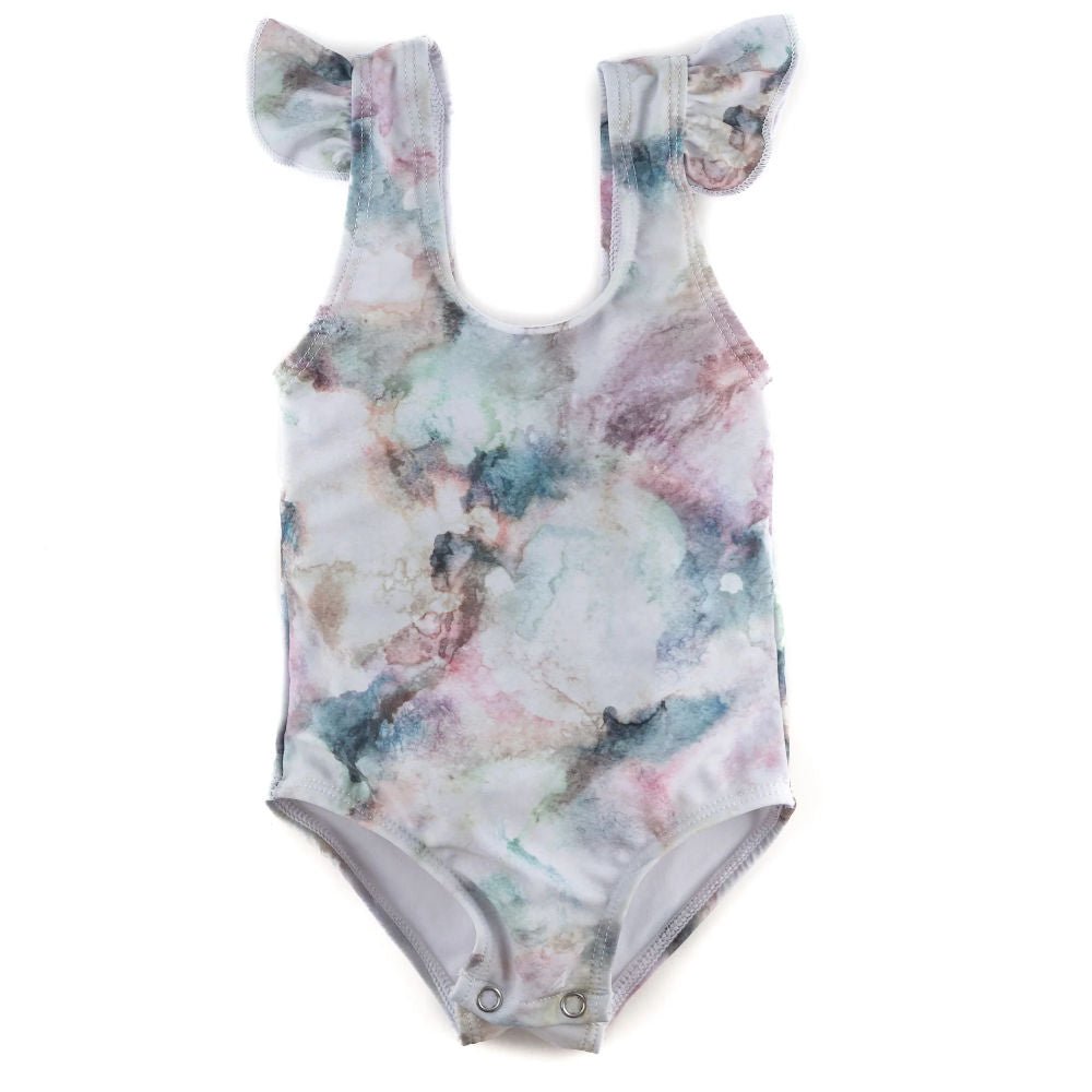 Current Tyed Ruffle Shoulder One Piece - Baby Laurel & Co.