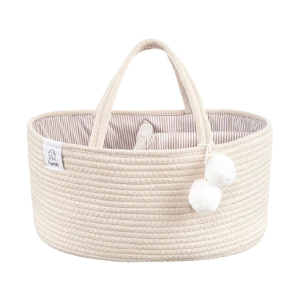 Fephas Cotton Rope Diaper Caddy - Baby Laurel & Co.