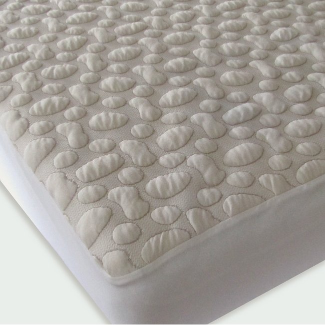 Forty Winks Mattress Protector - Organic Pebble Puff - Baby Laurel & Co.