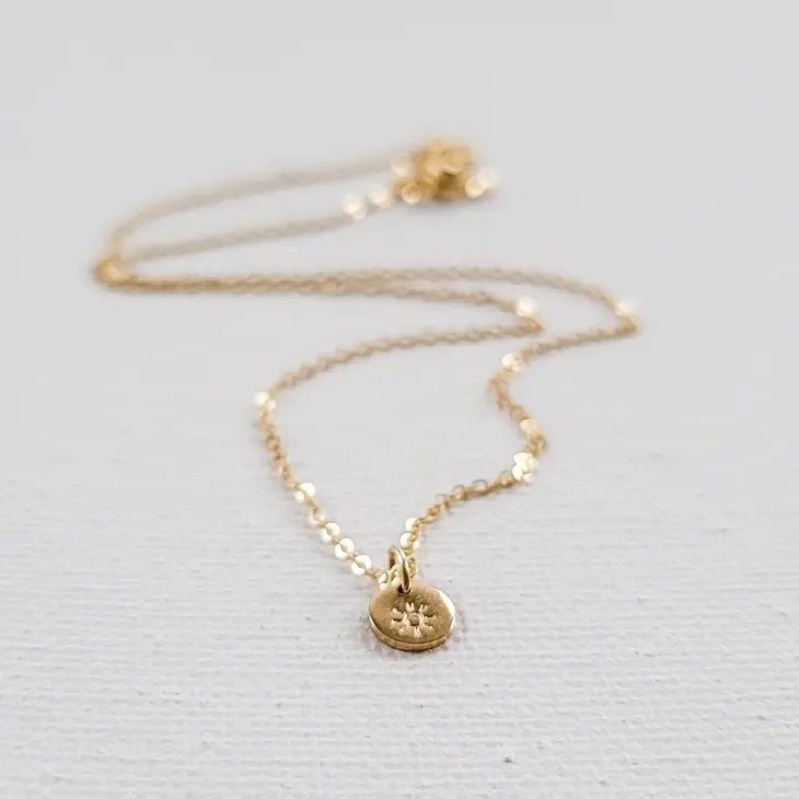 GiGis Petals You Are My Sunshine Disc Necklace - Baby Laurel & Co.