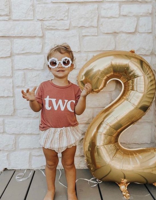 Gladfolk "Two" Organic Cotton Birthday Tee - Baby Laurel & Co.