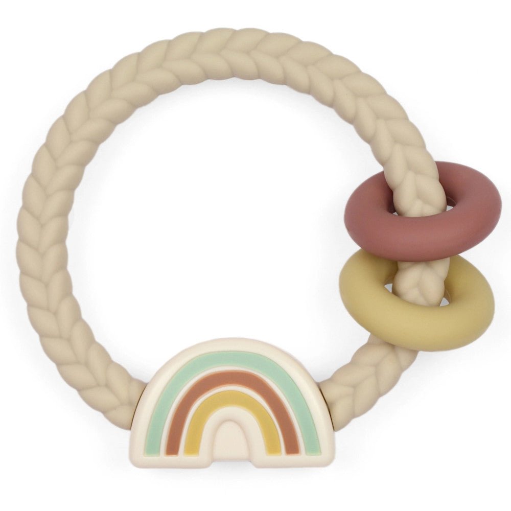 Itzy Ritzy Ritzy Rattle Silicone Teether Rattles - Baby Laurel & Co.