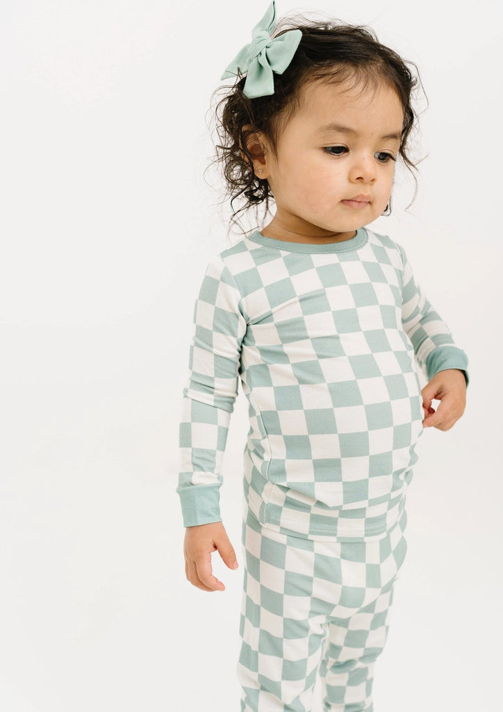 Little One Shop Bamboo Checkered Pant Set - Baby Laurel & Co.
