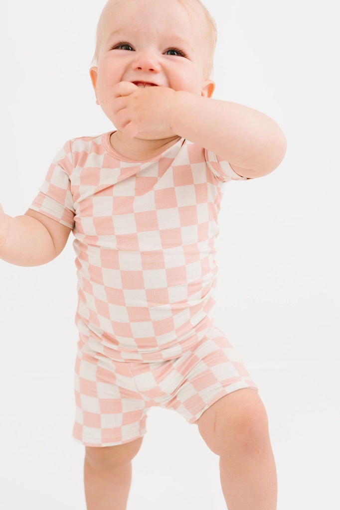 Little One Shop Bamboo Checkered Short Set - Baby Laurel & Co.