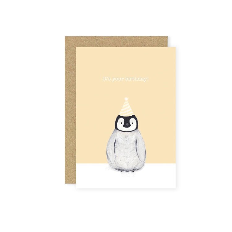 Little Roglets Penguin Birthday Card - Baby Laurel & Co.