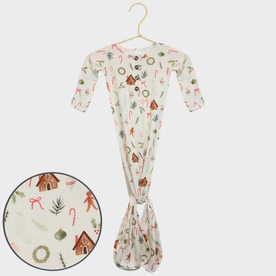 Lou Lou and Company Knotted Gown - Baby Laurel & Co.