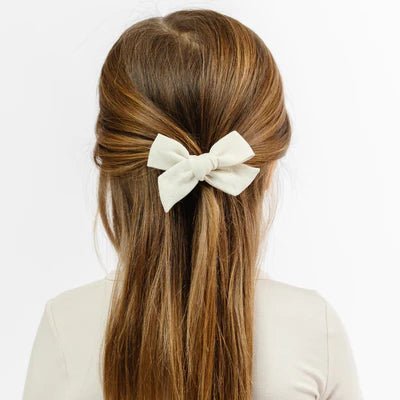 Lou Lou and Company Linen Clip Bow - Baby Laurel & Co.
