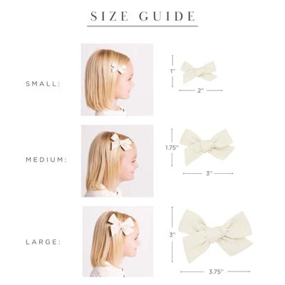 Lou Lou and Company Linen Clip Bow - Baby Laurel & Co.