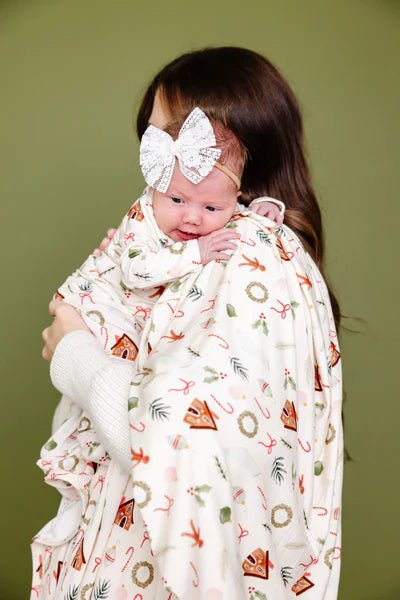 Lou Lou and Company Swaddle Blanket- Buddy - Baby Laurel & Co.