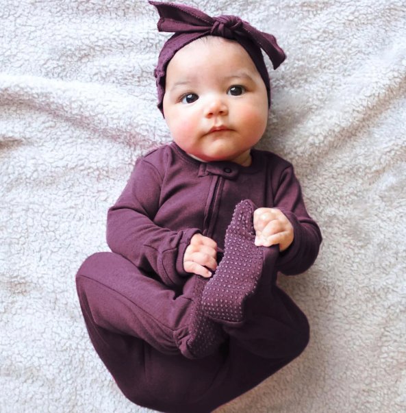 L'ovedbaby Organic Two Way Zipper Footie - Baby Laurel & Co.
