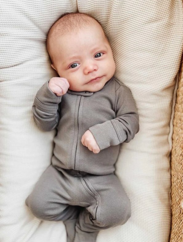 L'ovedbaby Organic Two Way Zipper Footie - Baby Laurel & Co.
