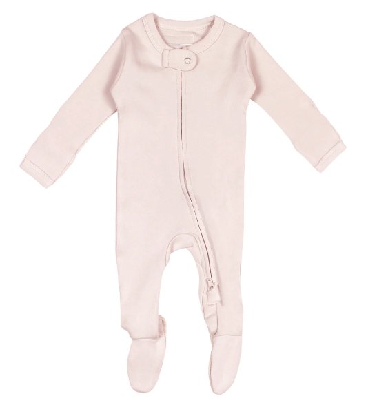 L'ovedbaby Organic Two Way Zipper Footie - Baby Laurel & Co.