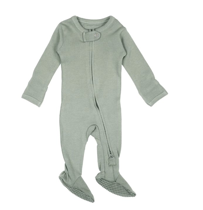 L'ovedbaby Organic Two Way Zipper Footie - Baby Laurel & Co.