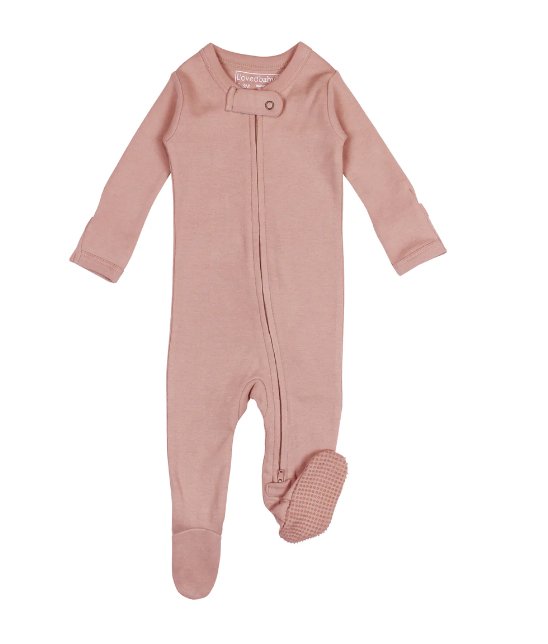 L'ovedbaby Organic Two Way Zipper Footie - Baby Laurel & Co.
