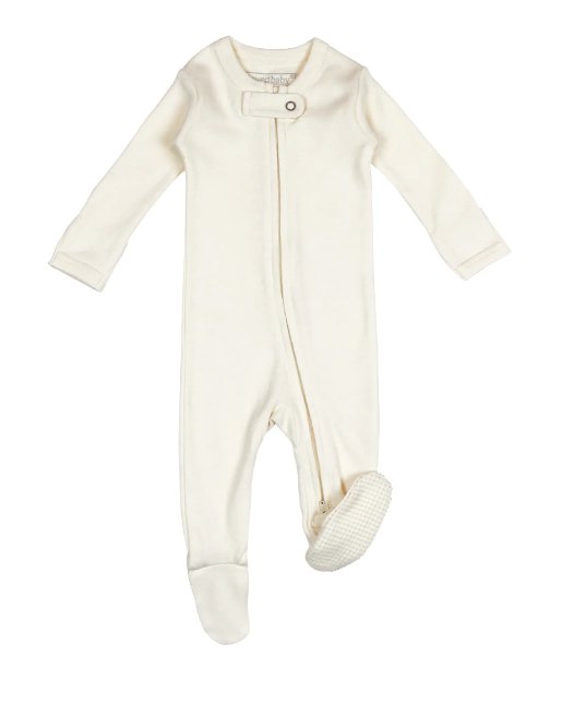 L'ovedbaby Organic Two Way Zipper Footie - Baby Laurel & Co.