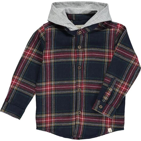 Me & Henry Dyer Hooded Woven Shirt - Baby Laurel & Co.
