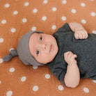 Mebie Baby Organic Ribbed Newborn Knot Hat - Baby Laurel & Co.