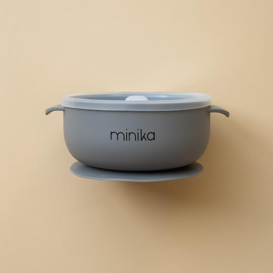 Minika Silicone Bowls with Lids - Baby Laurel & Co.
