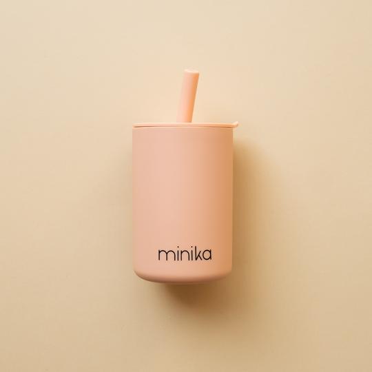 Minika Silicone Cups with Straw and Lid - Baby Laurel & Co.