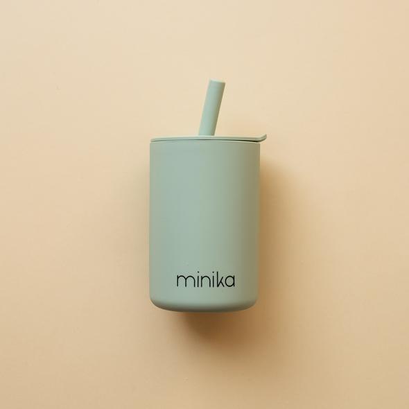 Minika Silicone Cups with Straw and Lid - Baby Laurel & Co.