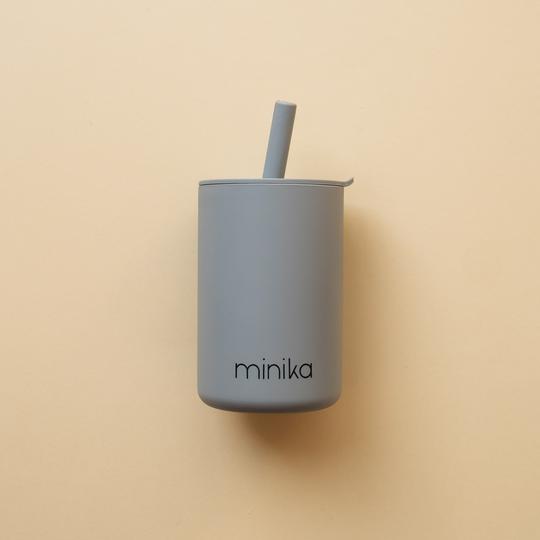 Minika Silicone Cups with Straw and Lid - Baby Laurel & Co.