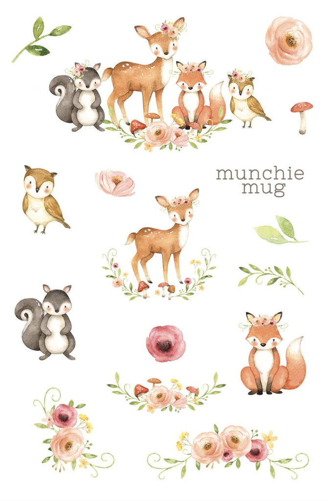 Munchie Mug Dishwasher Safe Stickers - Baby Laurel & Co.
