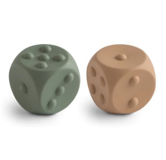 Mushie Dice Press Toy 2-Pack - Baby Laurel & Co.