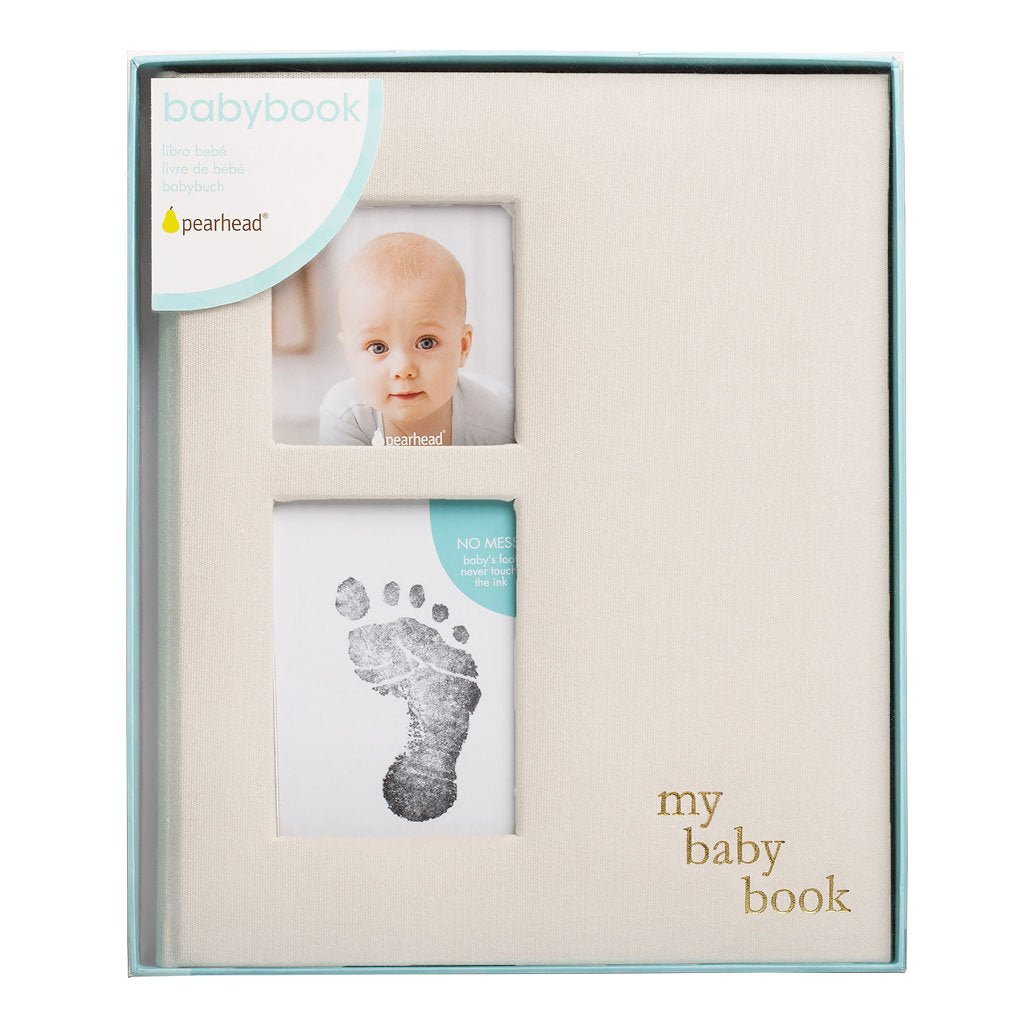 Pearhead Linen Babybook - Baby Laurel & Co.